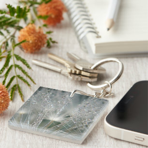 Beautiful water droplets key ring