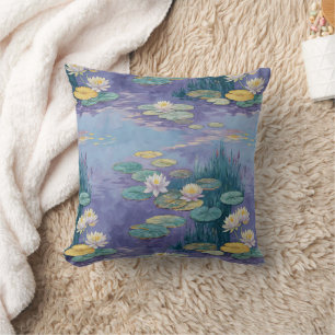 Beautiful Water Lilies Monet Art Cushion
