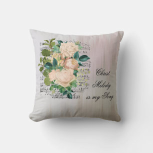 Beautiful Watercolo Floral Song Pillow Reversible