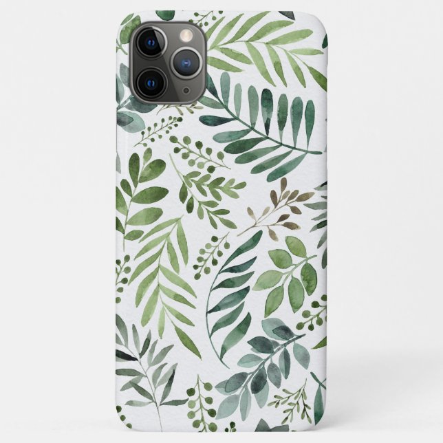 Beautiful Watercolor Botanical Leaves Case-Mate iPhone Case (Back)