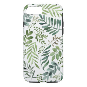 Beautiful Watercolor Botanical Leaves Case-Mate iPhone Case