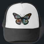 Beautiful Watercolor Butterfly Art Trucker Hat<br><div class="desc">Beautiful watercolor monarch inspired butterfly! Add your own text.

Let me know if you'd like something custom made. 

If you buy it,  thank you! Be sure to share a pic on Instagram of it in action and tag me @shoshannahscribbles :)</div>