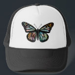 Beautiful Watercolor Butterfly Art Trucker Hat<br><div class="desc">Beautiful watercolor monarch inspired butterfly! Add your own text.

Let me know if you'd like something custom made. 

If you buy it,  thank you! Be sure to share a pic on Instagram of it in action and tag me @shoshannahscribbles :)</div>