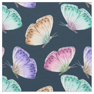 Beautiful Watercolor Butterfly Pattern Fabric