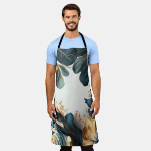 Beautiful watercolor floral apron