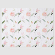 Beautiful Watercolor Floral Blush Pink