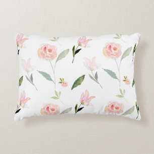 Beautiful Watercolor Floral Decorative Cushion