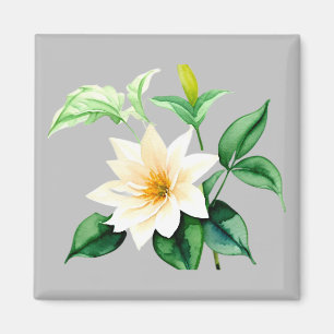 Beautiful watercolor flower magnet