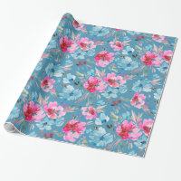 Beautiful watercolor flower pattern