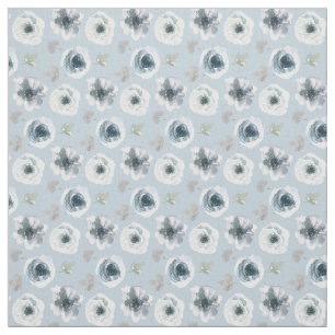 Beautiful Watercolor Flowers Fabric