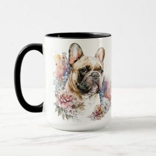 BEAUTIFUL WATERCOLOR FRENCH BULLDOG DOG MUG