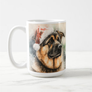 BEAUTIFUL WATERCOLOR GERMAN SHEPHERD DOG COFFEE MUG