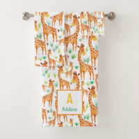 Beautiful Watercolor Giraffe Animal Personalised
