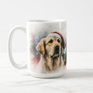 BEAUTIFUL WATERCOLOR GOLDEN RETRIEVER DOG COFFEE MUG