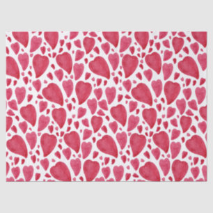 Beautiful Watercolor Heart Tissue Paper