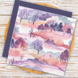 Beautiful Watercolor Landscape Thank You