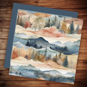 Beautiful Watercolor Landscape Thank You