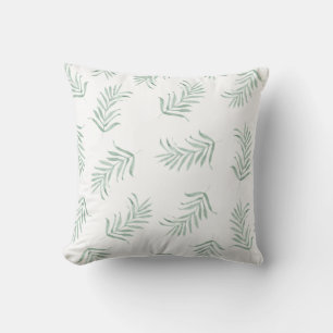 beautiful watercolor leaf scatter cushion