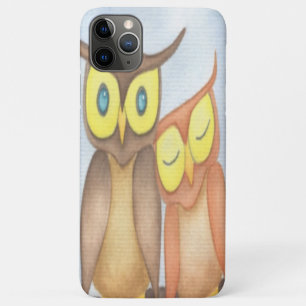 Beautiful Watercolor Owl Lovers Case-Mate iPhone Case