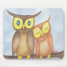 Beautiful Watercolor Owl Lovers