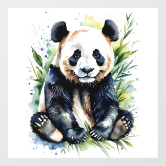 Beautiful Watercolor Panda Bear