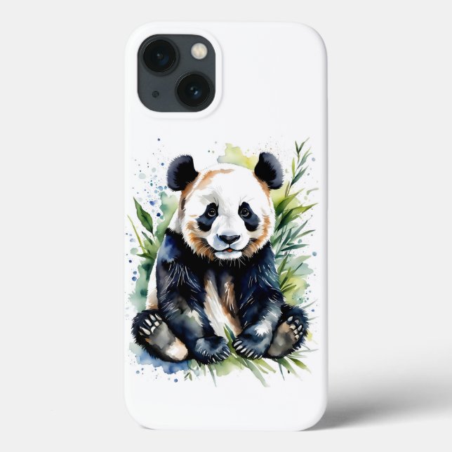 Beautiful Watercolor Panda Bear  Case-Mate iPhone Case (Back)
