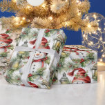 Beautiful Watercolor Snowman Christmas Wrapping Paper<br><div class="desc">Wrapping Paper
Beautiful Watercolor Snowman Christmas
Festive/Fun/Holidays
Customisable</div>