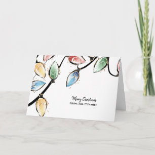 Beautiful Watercolour Christmas Design Card