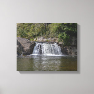 Beautiful Waterfall In Appalachian Mountains Canvas Print