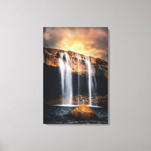 Beautiful Waterfall Landscape Canvas Print