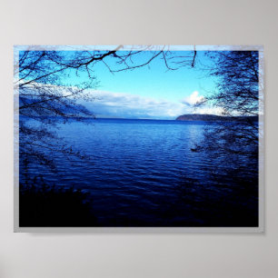 Beautiful waterfront view poster