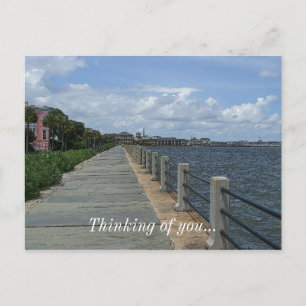 Beautiful Waterfront Walkway Postcard