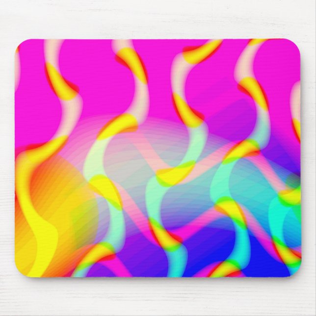 Beautiful Waves - Customised Mouse Pad (Front)