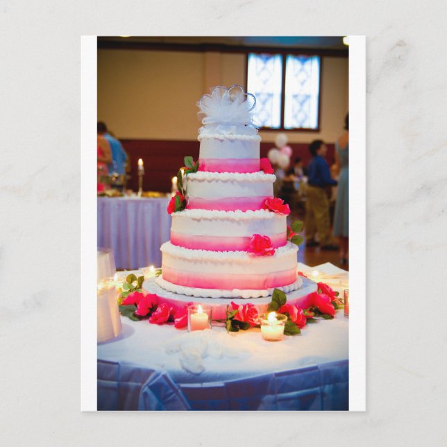 Beautiful Wedding Cake Postcard (Front)