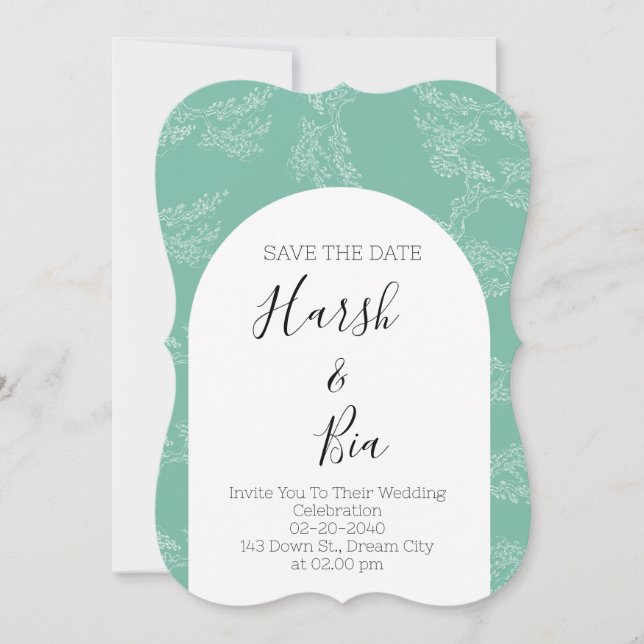 Beautiful Wedding Card (Front)