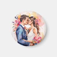Beautiful Wedding Couple with Cute Funny 