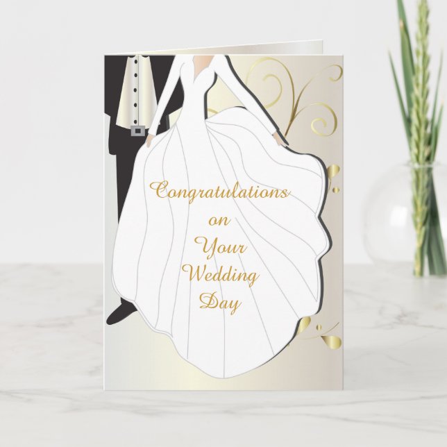 Beautiful Wedding Day Card (Front)