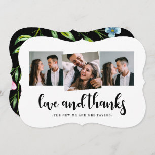 Beautiful Wedding Thank You Photo Card