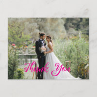 Beautiful Wedding Thank Your Card