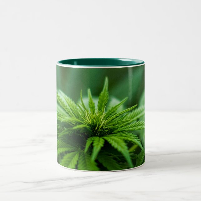 Beautiful Weed Two-Tone Coffee Mug (Center)