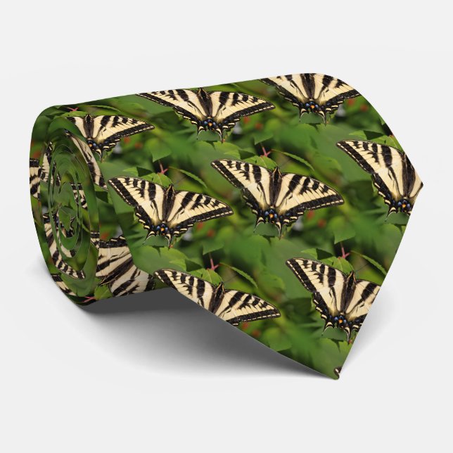 Beautiful Western Tiger Swallowtail Butterfly Tie (Rolled)
