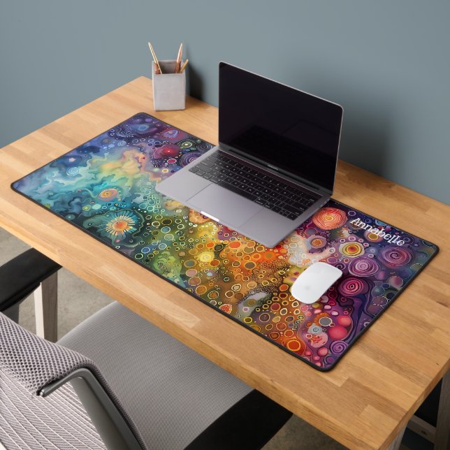 Beautiful Whimsical Colourful Back to School  Desk Mat (Office 2)
