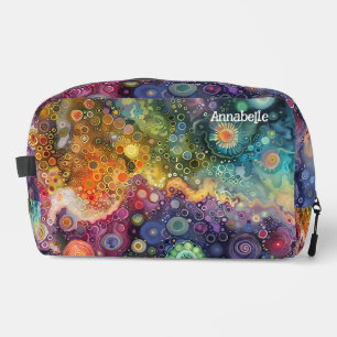 Beautiful Whimsical Colourful Back to School  Dopp Kit