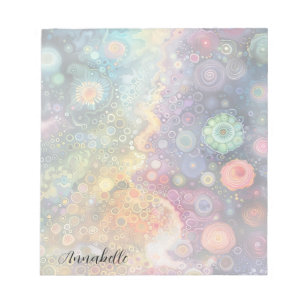 Beautiful Whimsical Colourful Back to School  Notepad