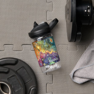 Beautiful Whimsical Colourful Back to School  Water Bottle