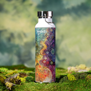 Beautiful Whimsical Colourful Back to School  Water Bottle