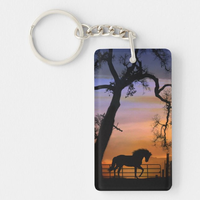 Beautiful whimsical Horse Key Chain (Front)