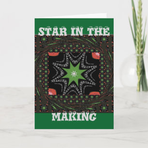 Beautiful Whirling stars background Print vector Card