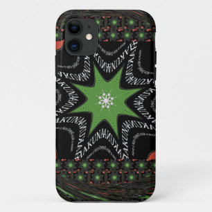 Beautiful Whirling stars background Print vector  iPhone 11 Case