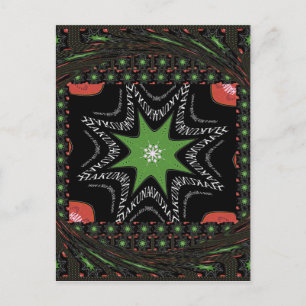 Beautiful Whirling stars background Print vector Postcard